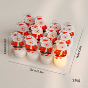 LED Electronic Candle Lights Christmas Trees Santa Claus Snowmen Creative Candles Small Night Lights Home Decorative Ornaments Michan Direct