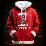 Women's Winter Merry Christmas Hoodie With Pockets Michan Direct
