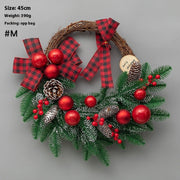 Christmas Decoration Upside Down Christmas Tree Horn Rattan Christmas Wreath Michan Direct