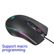 RGB Gaming Mouse - 6400 DPI Wired Optical Mouse with 7 Programmable Buttons | Ergonomic Design Michan Direct