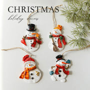 Festive Christmas Ornaments - Handcrafted Resin Gingerbread & Snowman Pendants Michan Direct