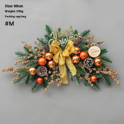 Christmas Decoration Upside Down Christmas Tree Horn Rattan Christmas Wreath Michan Direct