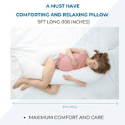 9 Ft Maternity Pillow And Case - Light Blue - Lucy And Phil Academy
