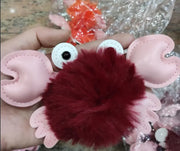 Cartoon Cute Crab Keychain Pendant Michan Direct