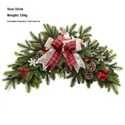 Christmas Decoration Upside Down Christmas Tree Horn Rattan Christmas Wreath Michan Direct