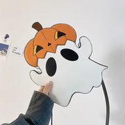 Halloween Shouder Bags Creative 3D Cartoon Pumpkin Ghost Design Cute Bags Women Cell Phone Purses Novelty Personalized Candy Crossbody Bags Michan Direct