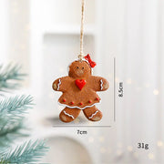 Festive Christmas Ornaments - Handcrafted Resin Gingerbread & Snowman Pendants Michan Direct