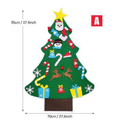Felt Christmas Tree Or Snowman Holiday Decoration, Perfect For Homes, Classrooms, Offices, And Party Venues, Versatile Seasonal Decor, Festive Wall Art, Christmas Decorations, Best For Christmas, Ch Michan Direct
