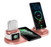 Wireless Charger For IPhone Fast Charger For Phone Fast Charging Pad For Phone Watch 6 In 1 Charging Dock Station Michan Direct