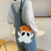Halloween Shouder Bags Creative 3D Cartoon Pumpkin Ghost Design Cute Bags Women Cell Phone Purses Novelty Personalized Candy Crossbody Bags Michan Direct