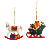 Christmas Decorations Cartoon Elk Ornaments Michan Direct