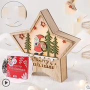 Christmas Decorations Made of Wood and Trees Michan Direct