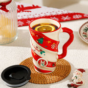 Christmas Couple Ceramic Mug Household Michan Direct