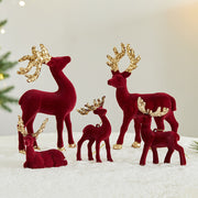 Christmas Sequined Flocking Elk Decoration Michan Direct