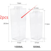 Premium Square Milk Cup - 500ml & 1000ml Minimalist Water Bottle Michan Direct