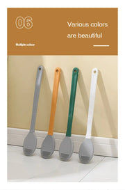 Rubber Head Toilet Brush Soft Non-slip Cleaning Brush Wall Hanging Floor Super Decontamination Bathroom Cleaning Tool - Lucy And Phil Academy