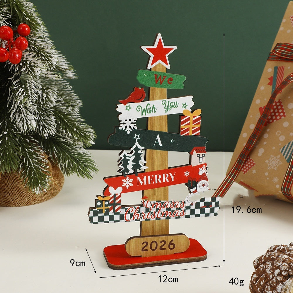 Christmas Wooden Desktop Decoration Home Decoration Michan Direct