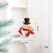 Festive Christmas Ornaments - Handcrafted Resin Gingerbread & Snowman Pendants Michan Direct