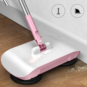 3-in-1 Hand Push Sweeper Broom & Dustpan Set - Cordless Floor Cleaning System with Mop - Lucy And Phil Academy