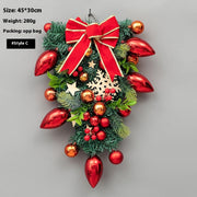 Christmas Decoration Upside Down Christmas Tree Horn Rattan Christmas Wreath Michan Direct