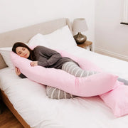 9 Ft Maternity Pillow And Case - Light Pink - Lucy And Phil Academy