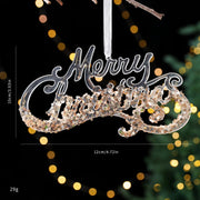 Christmas Decorations Sequined Acrylic Pendant Michan Direct