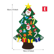 Felt Christmas Tree Or Snowman Holiday Decoration, Perfect For Homes, Classrooms, Offices, And Party Venues, Versatile Seasonal Decor, Festive Wall Art, Christmas Decorations, Best For Christmas, Ch Michan Direct