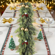 Christmas Holiday Simulation Soft Rubber Hand Feeling Cedar Table Decorative Ornament Michan Direct