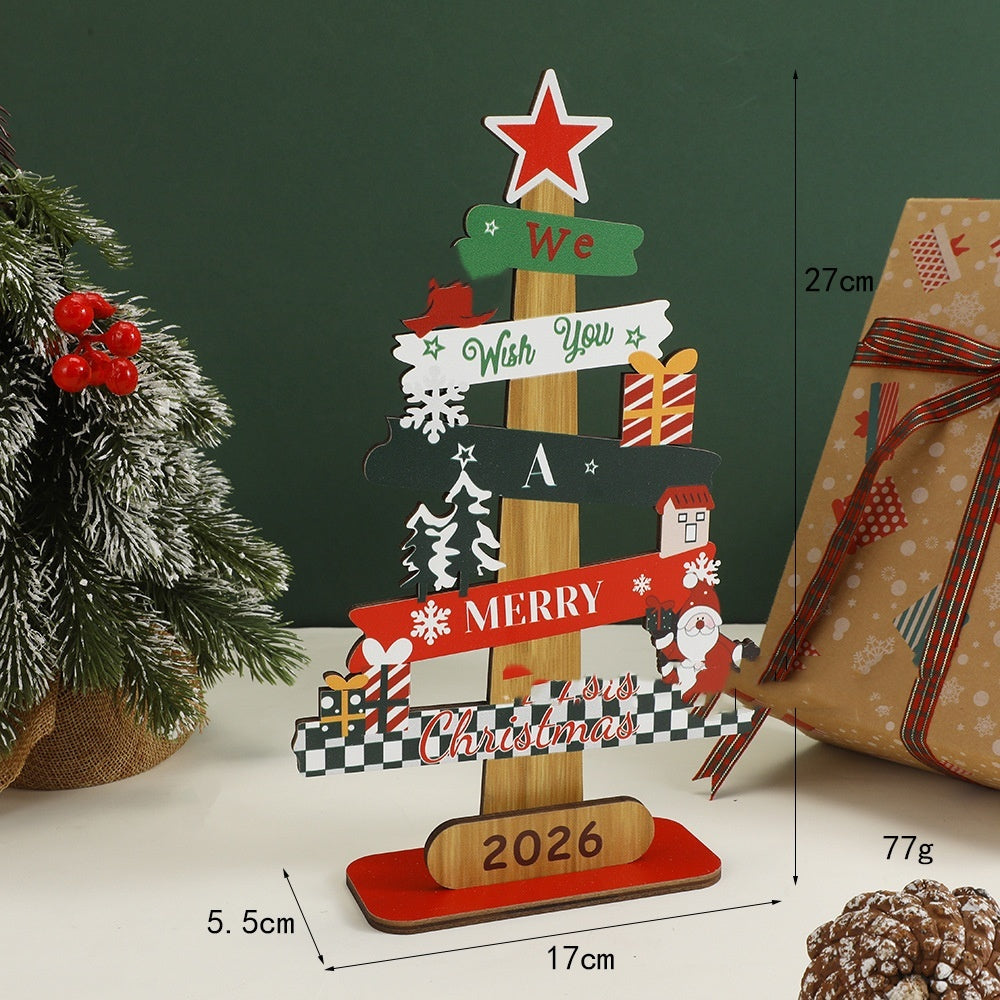 Christmas Wooden Desktop Decoration Home Decoration Michan Direct