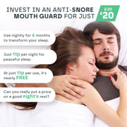 Anti Stop Snoring Sleeping Mouth Guard Snooze Therapy