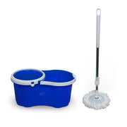 Mop PRO 360° Spin Mop and Bucket Set - Includes 2 Cloths - Lucy And Phil Academy