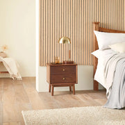 Wright Walnut Bedside Table - Lucy And Phil Academy