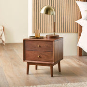 Wright Walnut Bedside Table - Lucy And Phil Academy