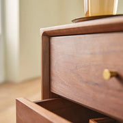 Wright Walnut Bedside Table - Lucy And Phil Academy