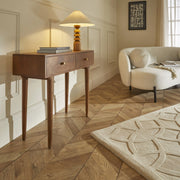 Scandinavian Walnut Oslo Console, Dressing Table, and Desk - Lucy And Phil Academy