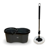 Mop PRO 360° Spin Mop and Bucket Set - Includes 2 Cloths - Lucy And Phil Academy