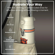 NFL x ION8 Insulated Steel Water Bottle, NFL Bears, 750ml (24oz) - Lucy And Phil Academy