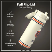 NFL x ION8 Insulated Steel Water Bottle, NFL Bears, 750ml (24oz) - Lucy And Phil Academy