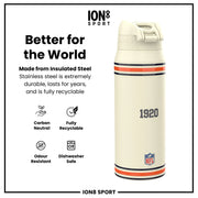 NFL x ION8 Insulated Steel Water Bottle, NFL Bears, 750ml (24oz) - Lucy And Phil Academy