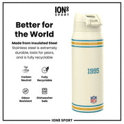 NFL x ION8 Insulated Steel Water Bottle, NFL Jaguars, 750ml (24oz) - Lucy And Phil Academy