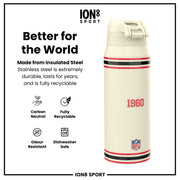 NFL x ION8 Insulated Steel Water Bottle, NFL Chiefs, 750ml (24oz) - Lucy And Phil Academy