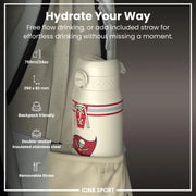 NFL x ION8 Insulated Steel Water Bottle, NFL Buccaneers, 750ml (24oz) - Lucy And Phil Academy