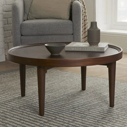 Norway Walnut Round Coffee Table - Lucy And Phil Academy