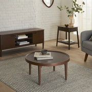Norway Walnut Round Coffee Table - Lucy And Phil Academy