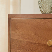 Scandinavian Light Walnut Oslo Bedside Table - Lucy And Phil Academy