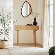 Scandinavian Light Oak Oslo Console, Dressing Table, and Desk - Lucy And Phil Academy