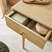 Scandinavian Light Oak Oslo Console, Dressing Table, and Desk - Lucy And Phil Academy