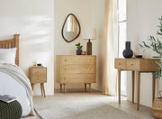 Scandinavian Light Oak Oslo Console, Dressing Table, and Desk - Lucy And Phil Academy