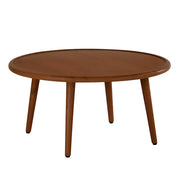 Scandinavian Walnut Round Coffee Table - Lucy And Phil Academy