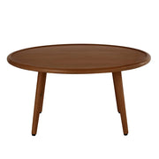 Scandinavian Walnut Round Coffee Table - Lucy And Phil Academy